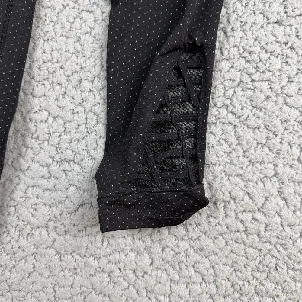 The North Face Leggings Womens Black Small Polka Dot Lace Ankle Athleisure